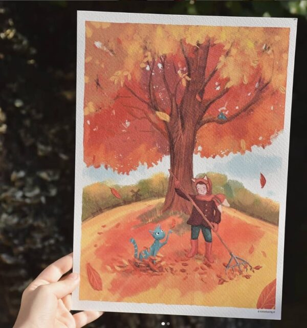 Kleine koning - kaart A5 herfst