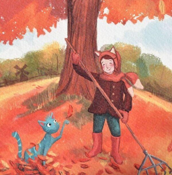 Kleine koning - kaart A5 herfst