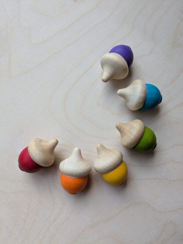Speelset eikeltjes regenboog