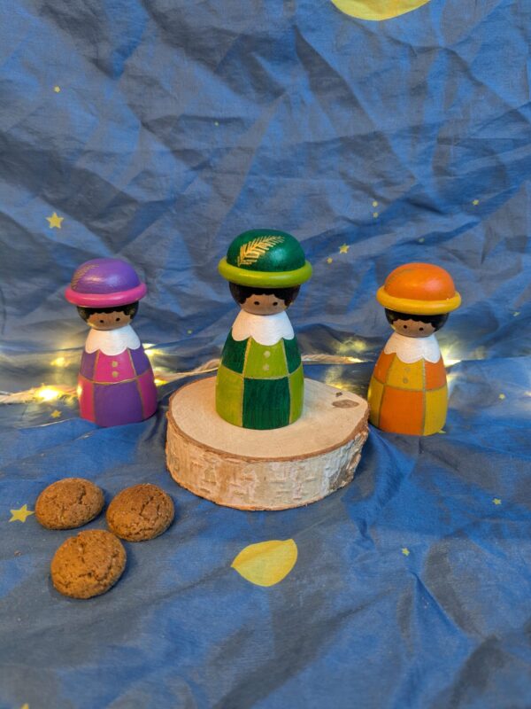 Peg dolls Sint en Pietjes