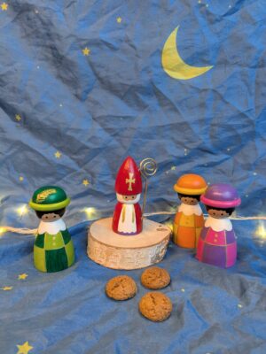 Peg dolls Sint en Pietjes