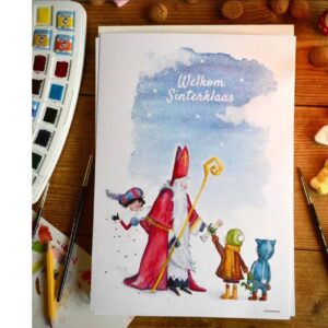 Kleine koning - kaart A5 Sinterklaas