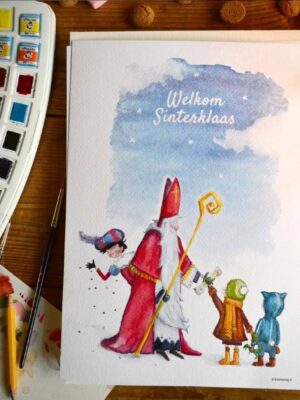 Kleine koning - kaart A5 Sinterklaas