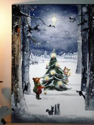 Kleine koning - kaart A5 kerst